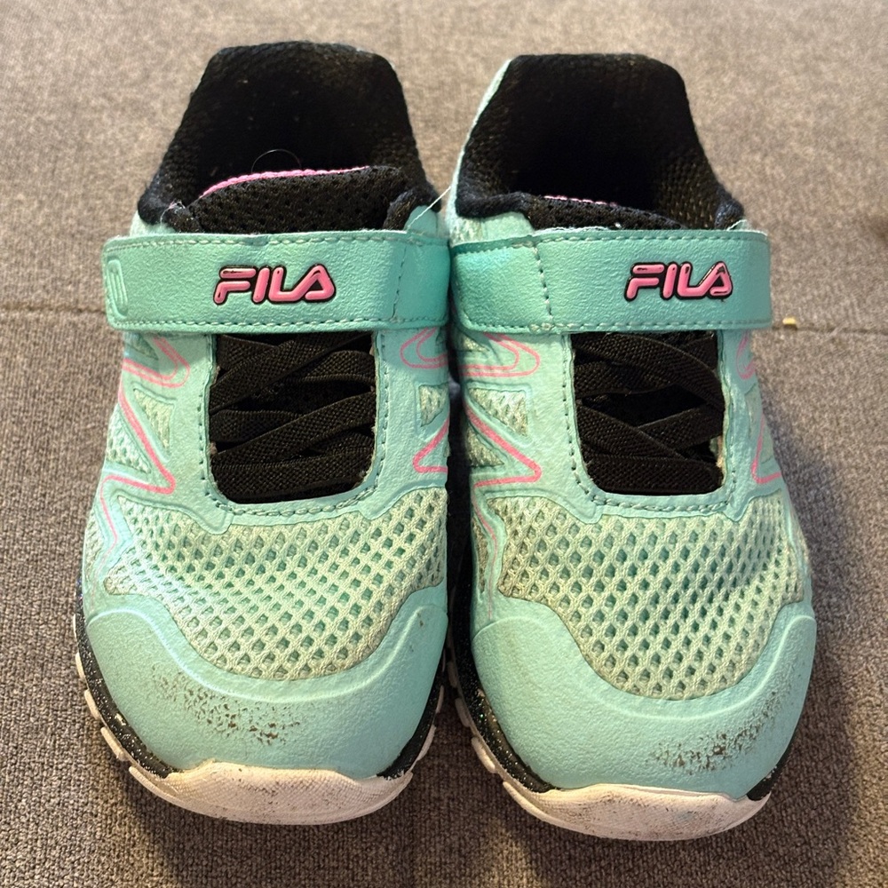 Fila Blue and Pink Sneakers with Breathable Mesh